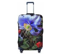 KCGSDEGV Beautiful Flowers 1 Prints Elastic Luggage Cover with Invisible Zippers - Universal Suitcase Protector for Travel, Business Trips, S(18-21inch Suitcase)