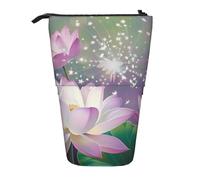 KCGSDEGV Beautiful Flowers Prints Standing Expandable Pencil Case Organiser for School Pens, Makeup & Travel for Students & Artists