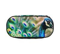 KCGSDEGV Beautiful Peacock Prints Pencil Case Stationery Organizer Pen Pouch Bag Makeup Bag for Travel School Work