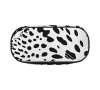 KCGSDEGV Black Leopard Print Prints Pencil Case Stationery Organizer Pen Pouch Bag Makeup Bag for Travel School Work