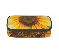 KCGSDEGV Bloom Sunflowers Printed Pencil Cases Cute Compartment Pencil Pouch Pen Bag Holder Stationery Organizer Box for School Girls Boys