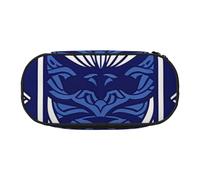 KCGSDEGV Blue Polynesian Maori Tribal Pattern Prints Pencil Case Stationery Organizer Pen Pouch Bag Makeup Bag for Travel School Work
