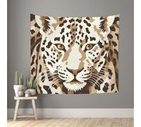 KCGSDEGV Brown Pattern Leopard Printed Tapestry Wall Hanging - Exquisite Wall Decoration For Home Bedroom, Living Room, Dorm -150x130cm Soft Tapestry