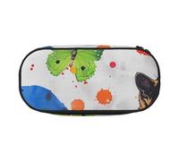 KCGSDEGV Butterfly Polka dot and cat Prints Pencil Case Stationery Organizer Pen Pouch Bag Makeup Bag for Travel School Work