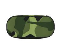 KCGSDEGV Camouflage Green Prints Pencil Case Stationery Organizer Pen Pouch Bag Makeup Bag for Travel School Work
