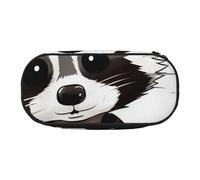 KCGSDEGV Cartoon Cute Raccoon Prints Pencil Case Stationery Organizer Pen Pouch Bag Makeup Bag for Travel School Work