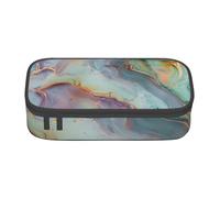 KCGSDEGV Colourful Marble Printed Pencil Cases Cute Compartment Pencil Pouch Pen Bag Holder Stationery Organizer Box for School Girls Boys