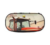KCGSDEGV Company Farm Tractor Prints Pencil Case Stationery Organizer Pen Pouch Bag Makeup Bag for Travel School Work