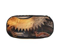 KCGSDEGV Cool Steampunk Gears Prints Pencil Case Stationery Organizer Pen Pouch Bag Makeup Bag for Travel School Work