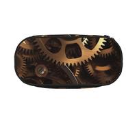 KCGSDEGV Cool Steampunk Gears Prints Pencil Case Stationery Organizer Pen Pouch Bag Makeup Bag for Travel School Work