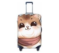 KCGSDEGV Cute Cartoon Cat Prints Elastic Luggage Cover with Invisible Zippers - Universal Suitcase Protector for Travel, Business Trips, S(18-21inch Suitcase)