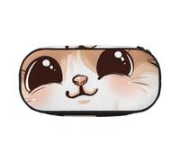 KCGSDEGV Cute Cartoon Cat Prints Pencil Case Stationery Organizer Pen Pouch Bag Makeup Bag for Travel School Work