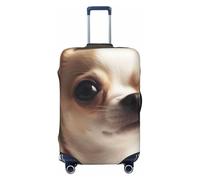 KCGSDEGV Cute Chihuahua Prints Elastic Luggage Cover with Invisible Zippers - Universal Suitcase Protector for Travel, Business Trips, XL(29-32inch Suitcase)