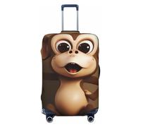 KCGSDEGV Cute Monkey Prints Elastic Luggage Cover with Invisible Zippers - Universal Suitcase Protector for Travel, Business Trips, XL(29-32inch Suitcase)