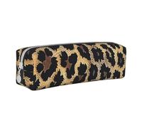 KCGSDEGV Cute Pencil Case with Leopard Print Print Printed Leather Pencil Pouch Pen Bag Holder School Stationery Organizer Pencil Box