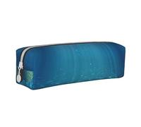 KCGSDEGV Cute Pencil Case with Tranquil Underwater Scenery Printed Leather Pencil Pouch Pen Bag Holder School Stationery Organizer Pencil Box