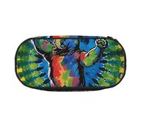 KCGSDEGV Dancing Tie Dye Prints Pencil Case Stationery Organizer Pen Pouch Bag Makeup Bag for Travel School Work