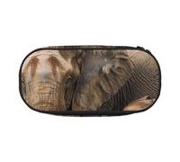 KCGSDEGV Elephant Family Prints Pencil Case Stationery Organizer Pen Pouch Bag Makeup Bag for Travel School Work