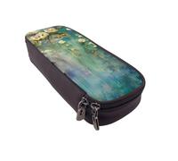 KCGSDEGV Floral Ivy Blossoms Tree Printed Pen Pencil Cases for Students Girls Boys, Cute Leather Pencil Bag Pouch Holder Stationery Organizer for School Work Travel