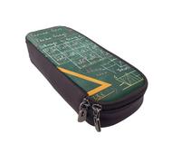 KCGSDEGV Formulas Shapes Theory Math Lesson Word Printed Pen Pencil Cases for Students Girls Boys, Cute Leather Pencil Bag Pouch Holder Stationery Organizer for School Work Travel