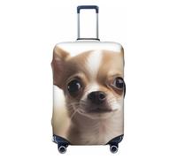 KCGSDEGV Funny Chihuahua Prints Elastic Luggage Cover with Invisible Zippers - Universal Suitcase Protector for Travel, Business Trips, S(18-21inch Suitcase)