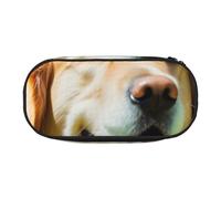 KCGSDEGV Golden Retriever Dog Prints Pencil Case Stationery Organizer Pen Pouch Bag Makeup Bag for Travel School Work