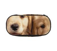 KCGSDEGV Golden Retriever Dogs Puppies Pets Prints Pencil Case Stationery Organizer Pen Pouch Bag Makeup Bag for Travel School Work