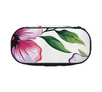 KCGSDEGV Hawaiian Flower Print 1 Prints Pencil Case Stationery Organizer Pen Pouch Bag Makeup Bag for Travel School Work