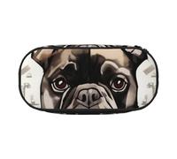 KCGSDEGV I Love French Bulldog Prints Pencil Case Stationery Organizer Pen Pouch Bag Makeup Bag for Travel School Work