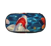 KCGSDEGV Japanese Fish Prints Pencil Case Stationery Organizer Pen Pouch Bag Makeup Bag for Travel School Work