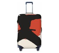KCGSDEGV Karate Men Print Prints Elastic Luggage Cover with Invisible Zippers - Universal Suitcase Protector for Travel, Business Trips, M(22-24inch Suitcase)