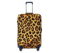 KCGSDEGV Leopard Pattern Prints Elastic Luggage Cover with Invisible Zippers - Universal Suitcase Protector for Travel, Business Trips, XL(29-32inch Suitcase)
