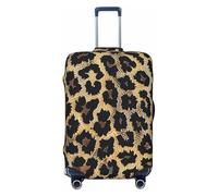 KCGSDEGV Leopard Print Print Prints Elastic Luggage Cover with Invisible Zippers - Universal Suitcase Protector for Travel, Business Trips, L(25-28inch Suitcase)