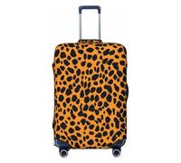 KCGSDEGV Leopard Printed Prints Elastic Luggage Cover with Invisible Zippers - Universal Suitcase Protector for Travel, Business Trips, S(18-21inch Suitcase)