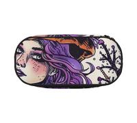 KCGSDEGV Magic Witch Witchcraft Bohemian Drawing Prints Pencil Case Stationery Organizer Pen Pouch Bag Makeup Bag for Travel School Work
