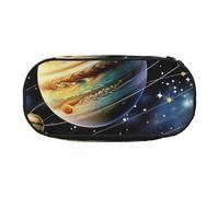 KCGSDEGV Planets Stars and Galaxy Prints Pencil Case Stationery Organizer Pen Pouch Bag Makeup Bag for Travel School Work