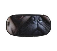 KCGSDEGV Pug Dog Prints Pencil Case Stationery Organizer Pen Pouch Bag Makeup Bag for Travel School Work