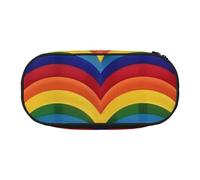 KCGSDEGV Rainbow Pattern Prints Pencil Case Stationery Organizer Pen Pouch Bag Makeup Bag for Travel School Work