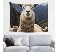 KCGSDEGV Sheep Printed Tapestry Wall Hanging 95x73 CM - Exquisite Wall Decoration for Home Bedroom, Living Room, Dorm