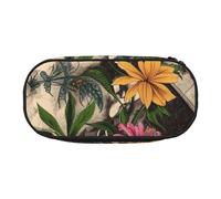 KCGSDEGV Thug Life Flowers Prints Pencil Case Stationery Organizer Pen Pouch Bag Makeup Bag for Travel School Work