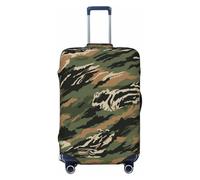 KCGSDEGV Tiger Stripe Camouflage Prints Elastic Luggage Cover with Invisible Zippers - Universal Suitcase Protector for Travel, Business Trips, XL(29-32inch Suitcase)