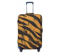 KCGSDEGV Tiger Stripe Prints Elastic Luggage Cover with Invisible Zippers - Universal Suitcase Protector for Travel, Business Trips, M(22-24inch Suitcase)