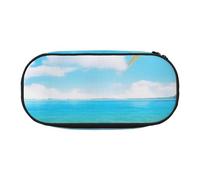 KCGSDEGV Tropical Beach Palm Theme Prints Pencil Case Stationery Organizer Pen Pouch Bag Makeup Bag for Travel School Work