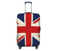 KCGSDEGV UK Flag Prints Elastic Luggage Cover with Invisible Zippers - Universal Suitcase Protector for Travel, Business Trips, XL(29-32inch Suitcase)