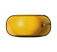 KCGSDEGV Yellow Lemon Art Prints Pencil Case Stationery Organizer Pen Pouch Bag Makeup Bag for Travel School Work