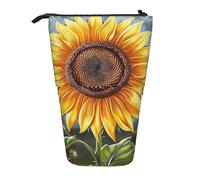 KCGSDEGV You are My Sunshine Sunflower Prints Standing Expandable Pencil Case Organiser for School Pens, Makeup & Travel for Students & Artists