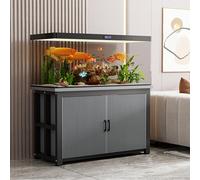 KCHENHS Floor-standing Reptile Stand, Fish Tank Storage Cabinet, Eco-friendly Board Material, Carbon Steel Frame Structure, for Home/Office/Pet Shop(Grey,50x40cm/19.7x15.7in)