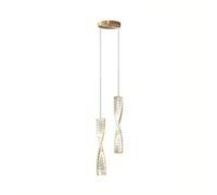 KCHSRKHXC 1, Crystal Chandelier LED Tricolor Dimmable Pendant Light Modern Home Decor Ceiling Hanging Lamp Indoor Bedroom Dining Table Living Room Suspended Light Fixture, Hanging Modern Chandelier
