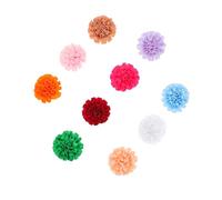 KCHSRKHXC 10 Pcs Pet Collar Flower Charms Lightweight Decorations for Cats and Dogs Random Color Mix Lovely Necktie Accessories for Comfortable Stylish Pets Random Color