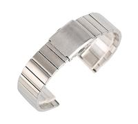 KCHSRKHXC 18 20 22 24mm Fashion Stainless Steel Wristwatch Band Adjustable Watch Straps Metal Bangle Solid Link Bracelet +2 Spring